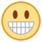 Grinning Face emoji on HTC